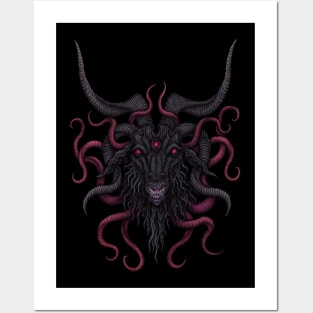 Black Goat Head - Azhmodai 23 Posters and Art